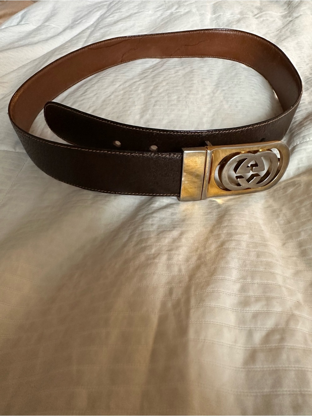 Vintage brown Gucci belt